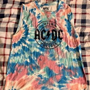 ACDC Tie-dye Tank top Size L